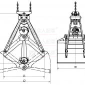 机械抓斗VSG四索双颚瓣抓斗
