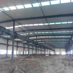 车间钢结构安装 installation of steel structure in workshop