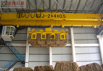 全自动秸秆垃圾发电专用抓斗起重机 automatic grab crane dedicated for straw power  ...