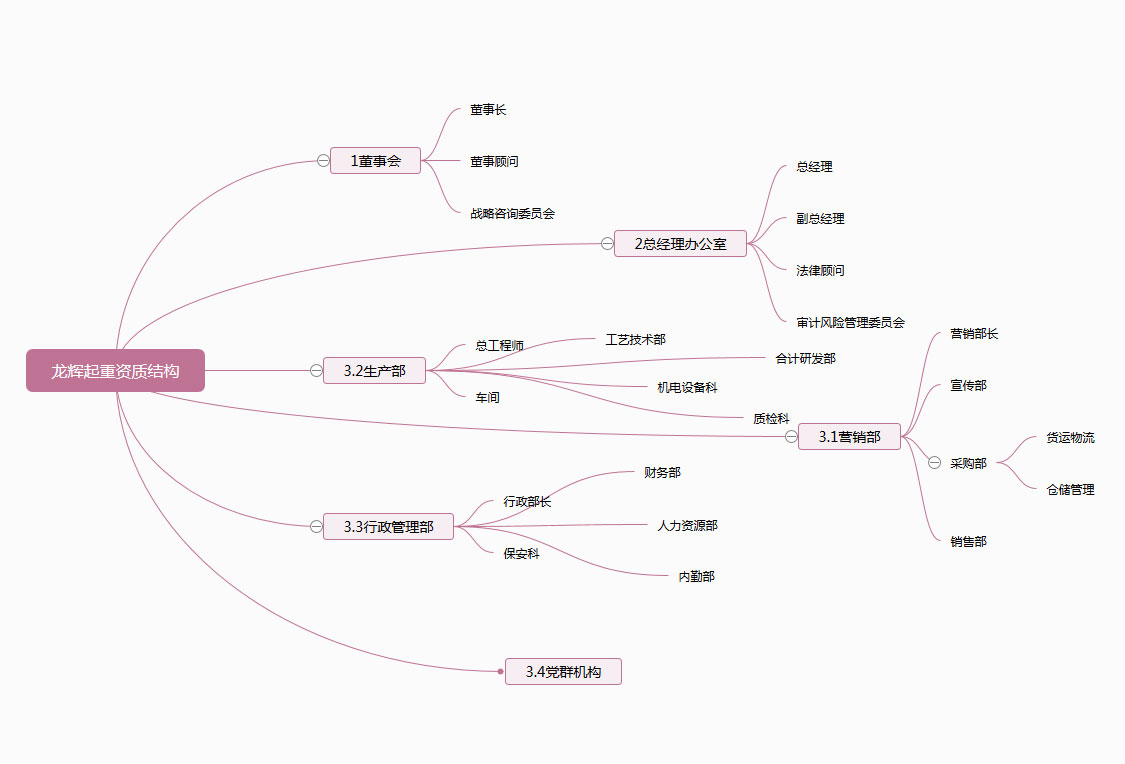 龙辉起重组织结构 Organization Structure