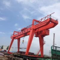 济南钢材市场旭升钢板公司MG50t双主梁门式起重机  MG50t double girder gantry crane