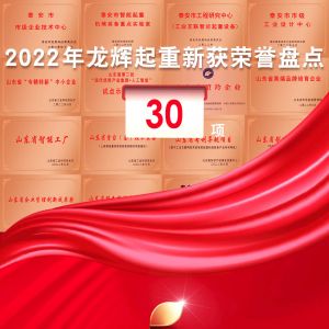 满载荣光，行稳致远 | 2022年，龙辉起重新获荣誉盘点